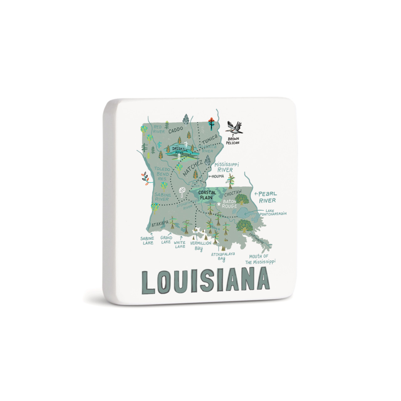 Louisiana State Magnet - Bone thumbnail