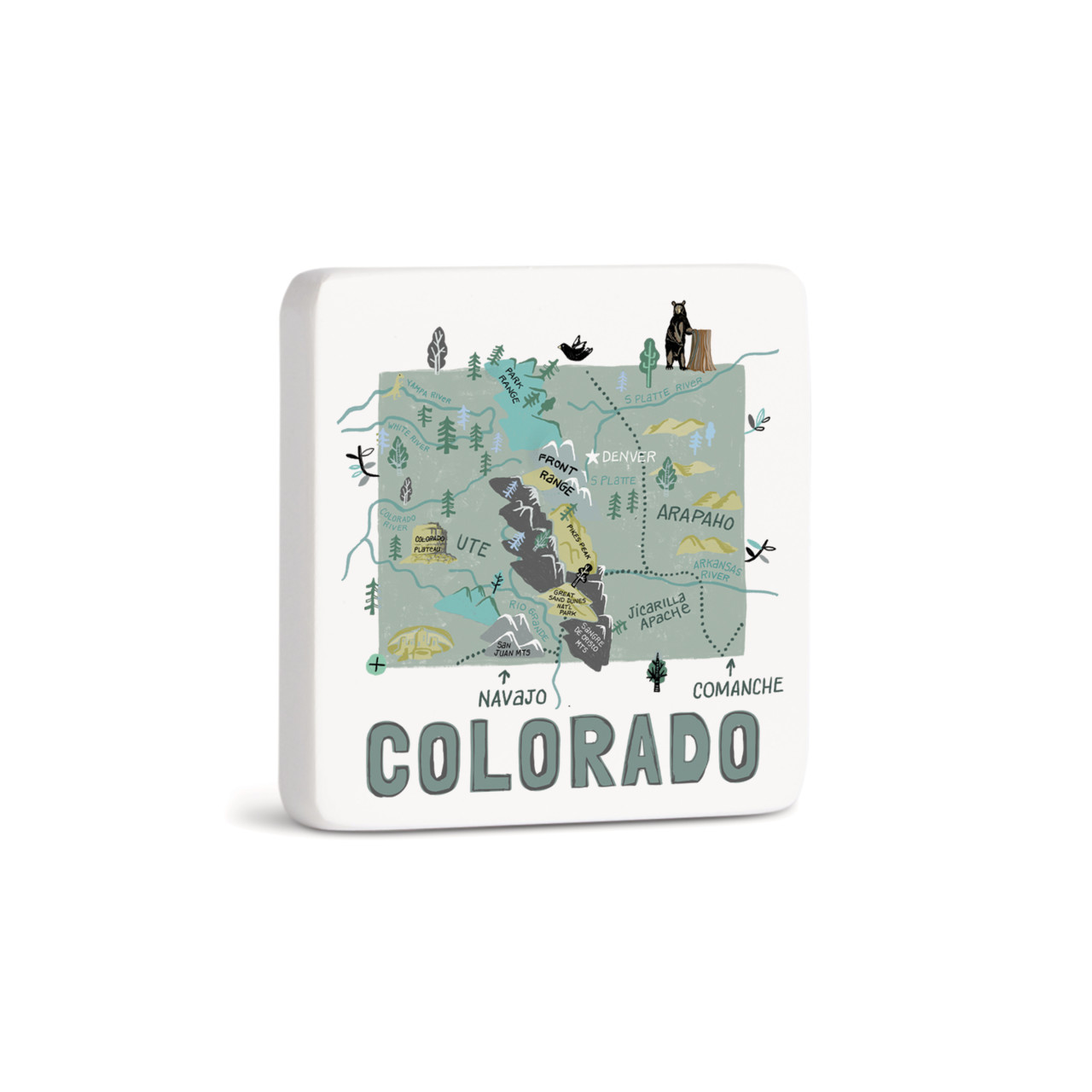 Colorado State Magnet - Bone thumbnail