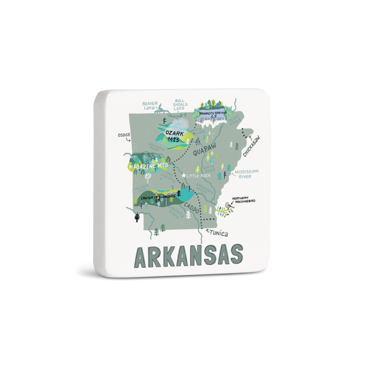 Arkansas State Magnet - Bone thumbnail