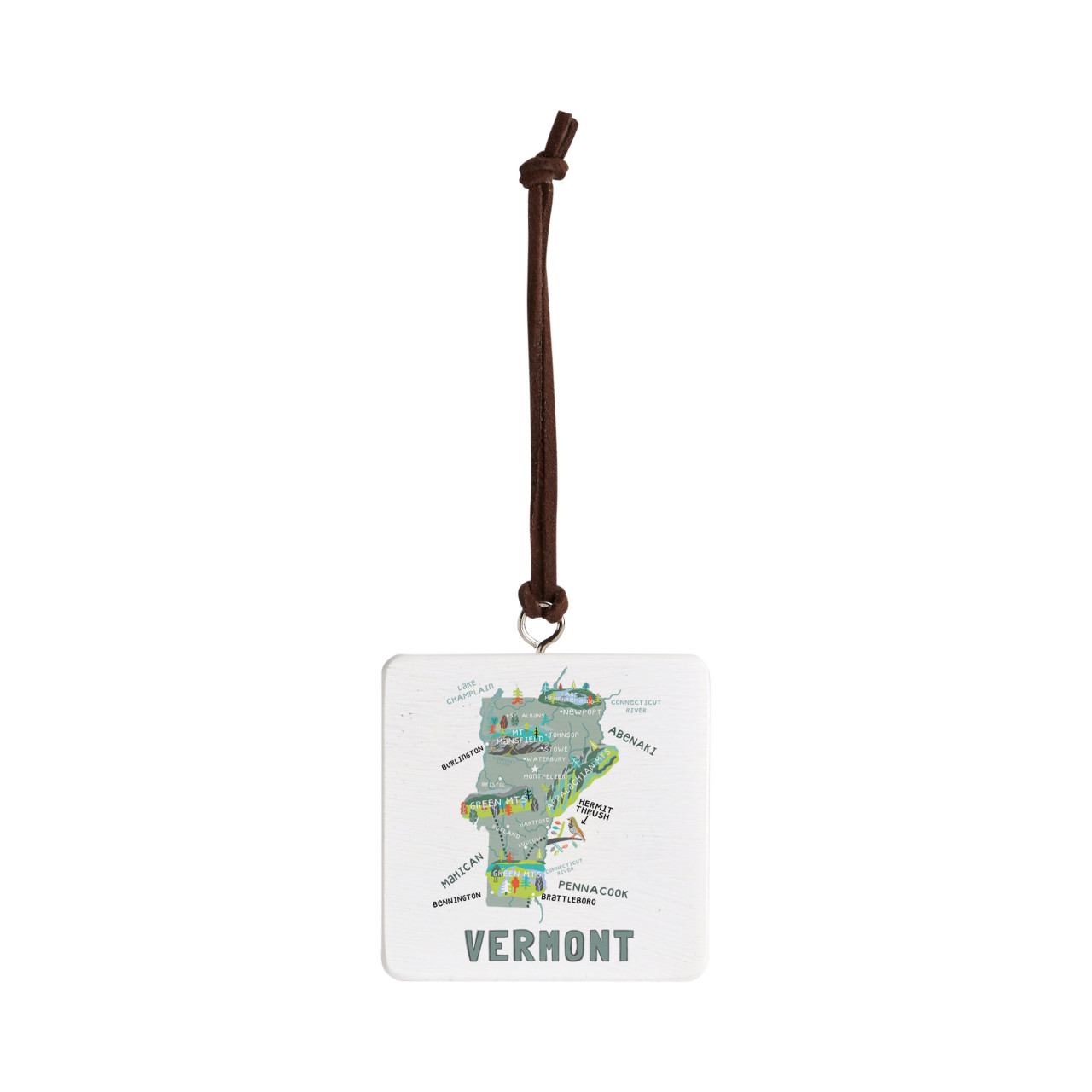 Vermont State Ornament - Bone thumbnail