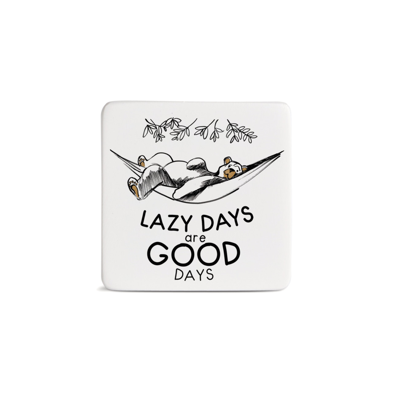 Lazy Days Magnet - Bone thumbnail