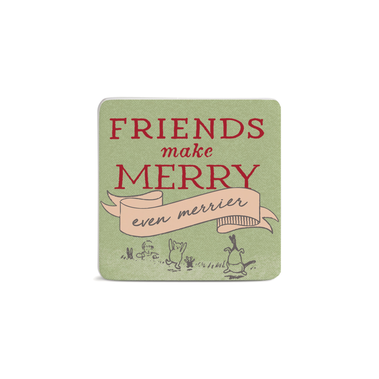 Friends Make Merry Magnet - Bone thumbnail