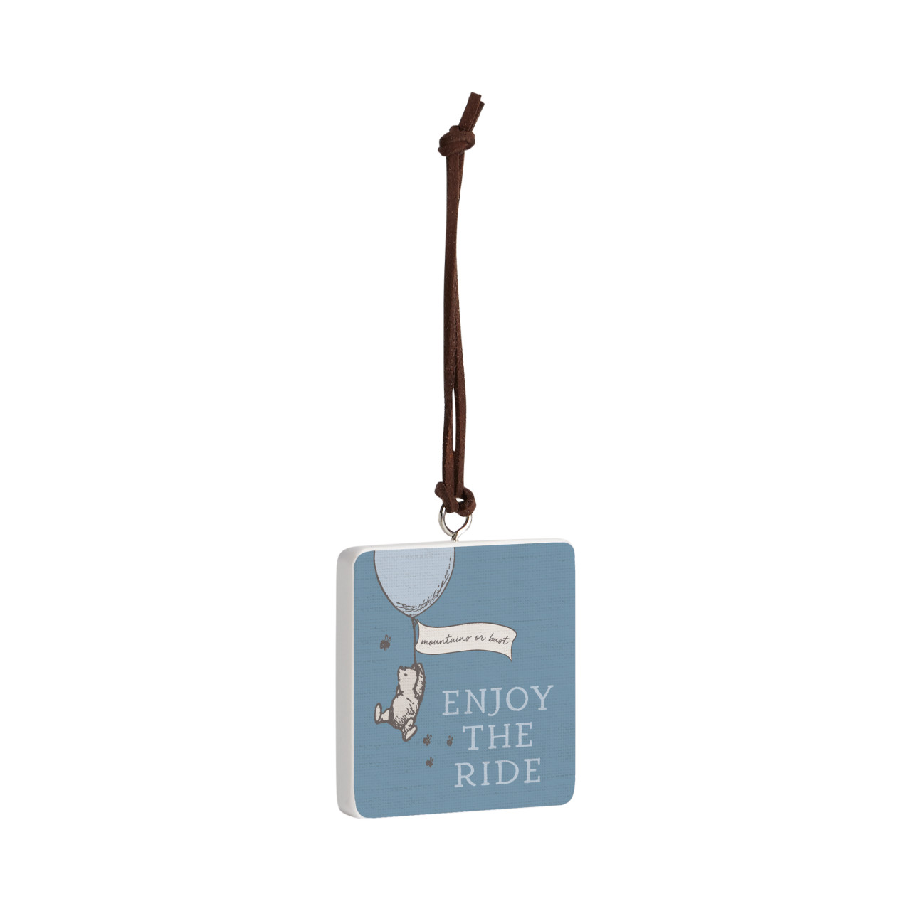 Mountains or Bust Ornament - Bone thumbnail