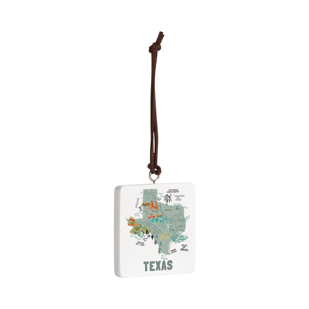 Texas State Ornament - Bone thumbnail
