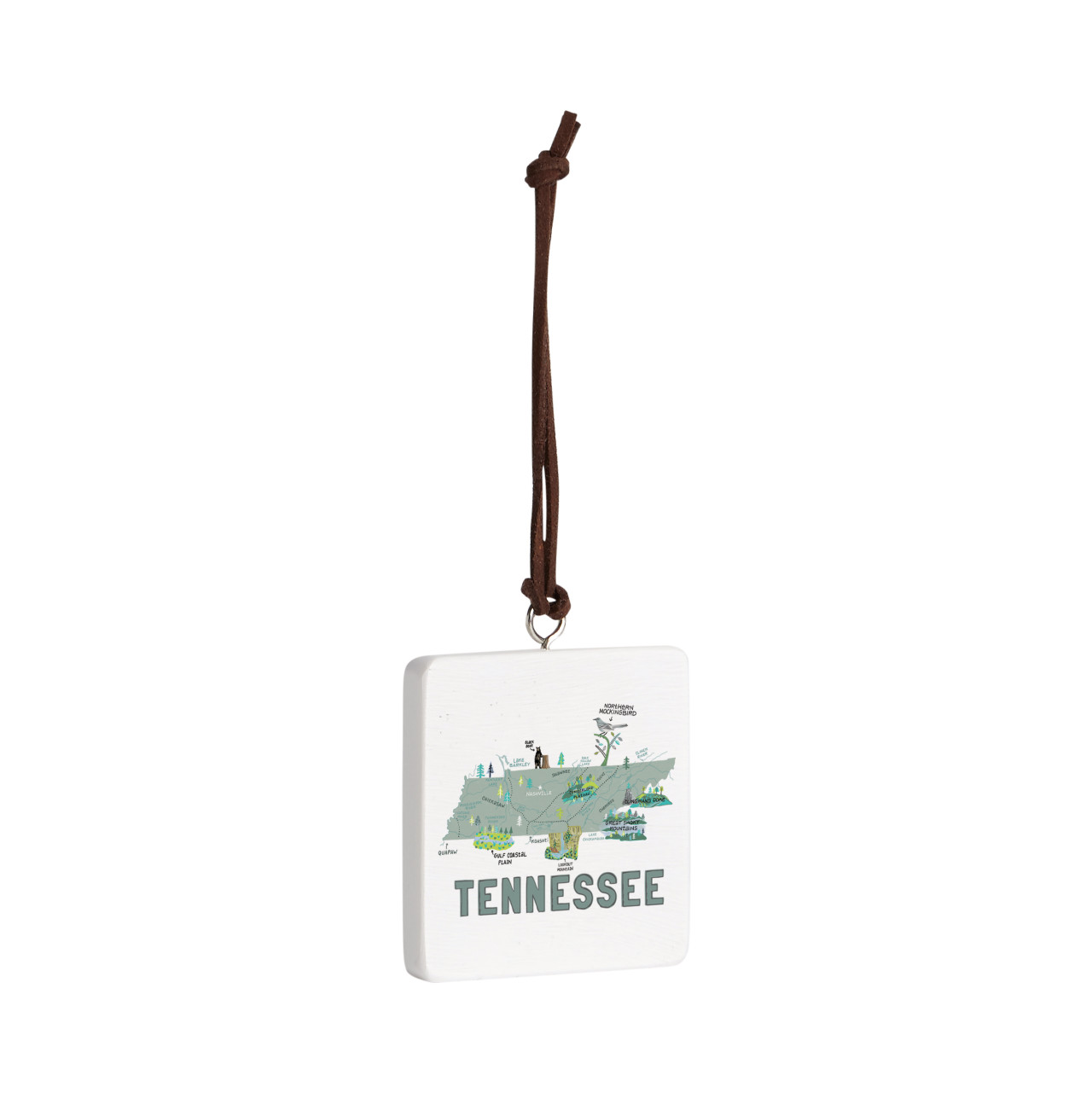 Tennessee State Ornament - Bone thumbnail