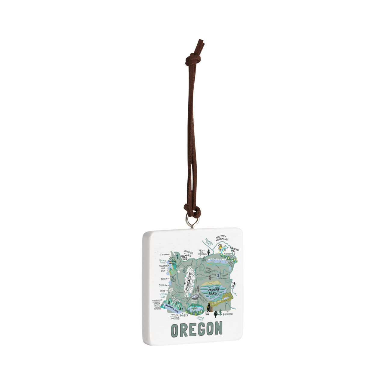 Oregon State Ornament - Bone thumbnail