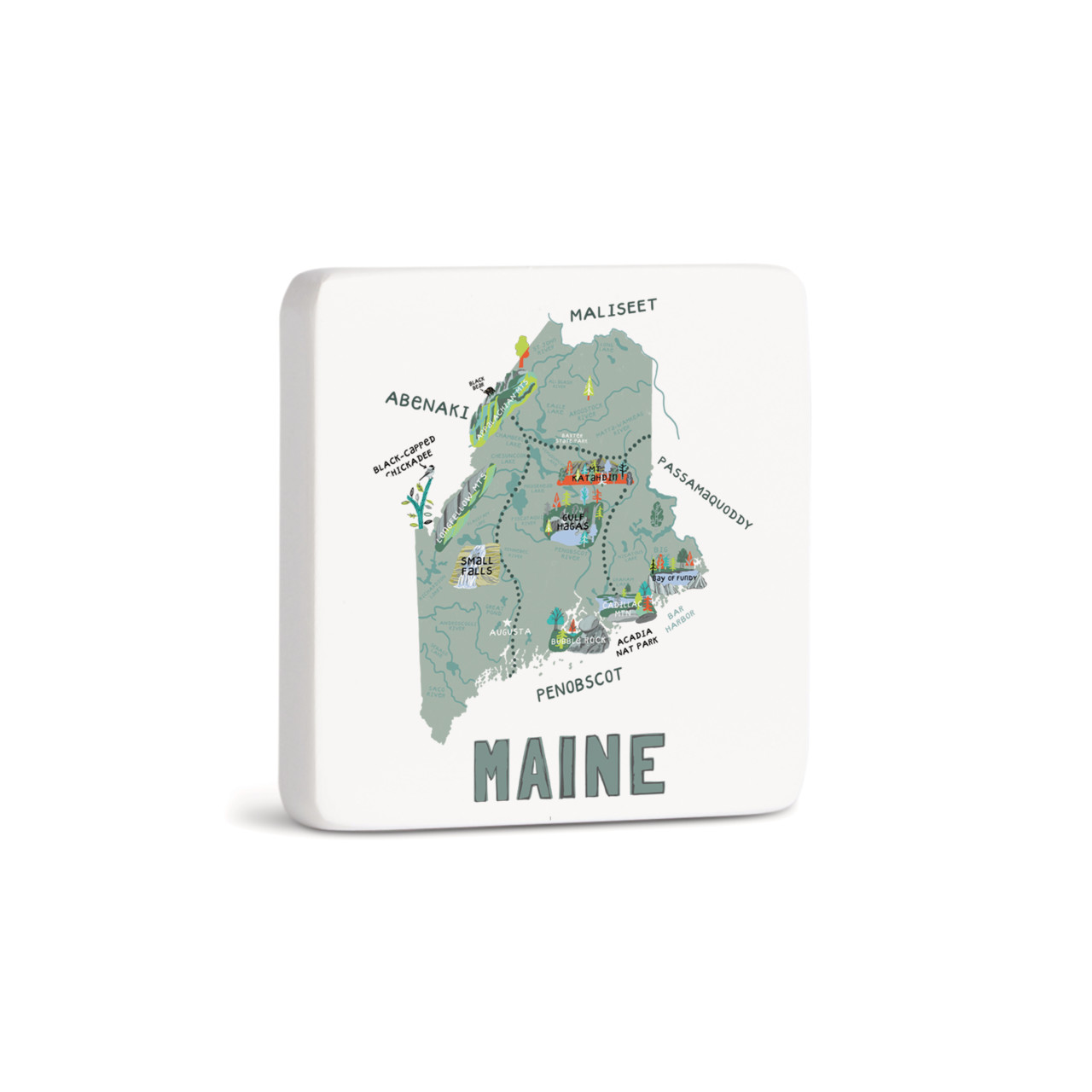 Maine State Magnet - Bone thumbnail