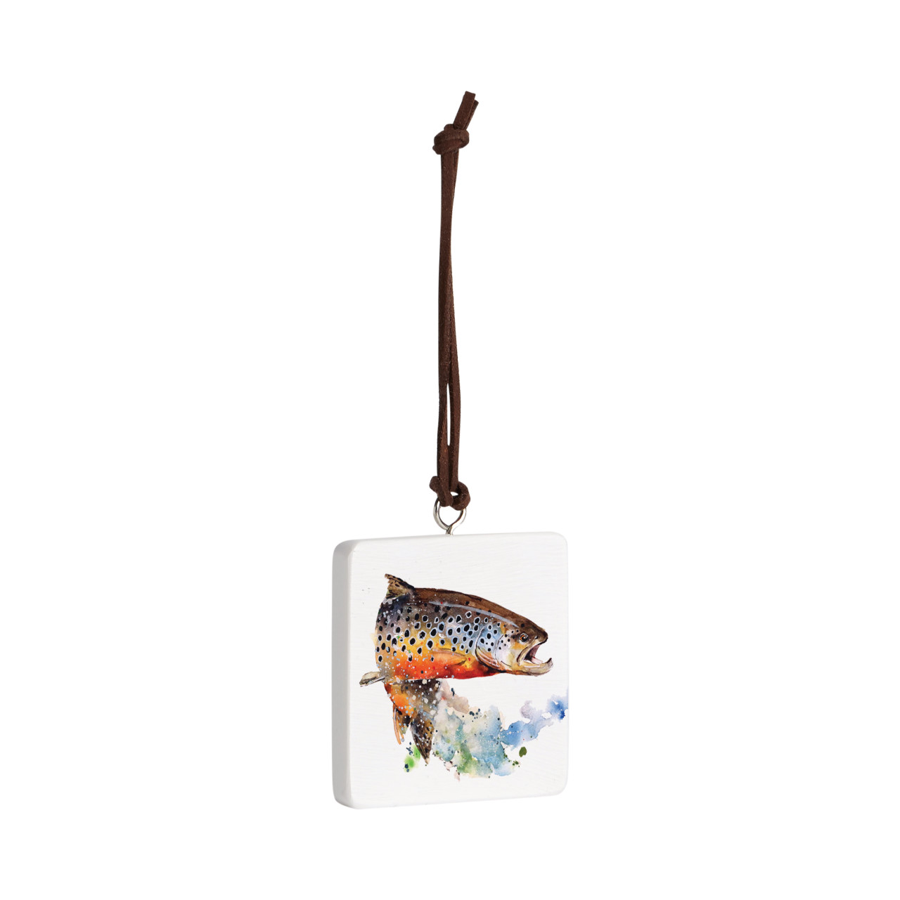 Brown Trout Ornament - Bone thumbnail