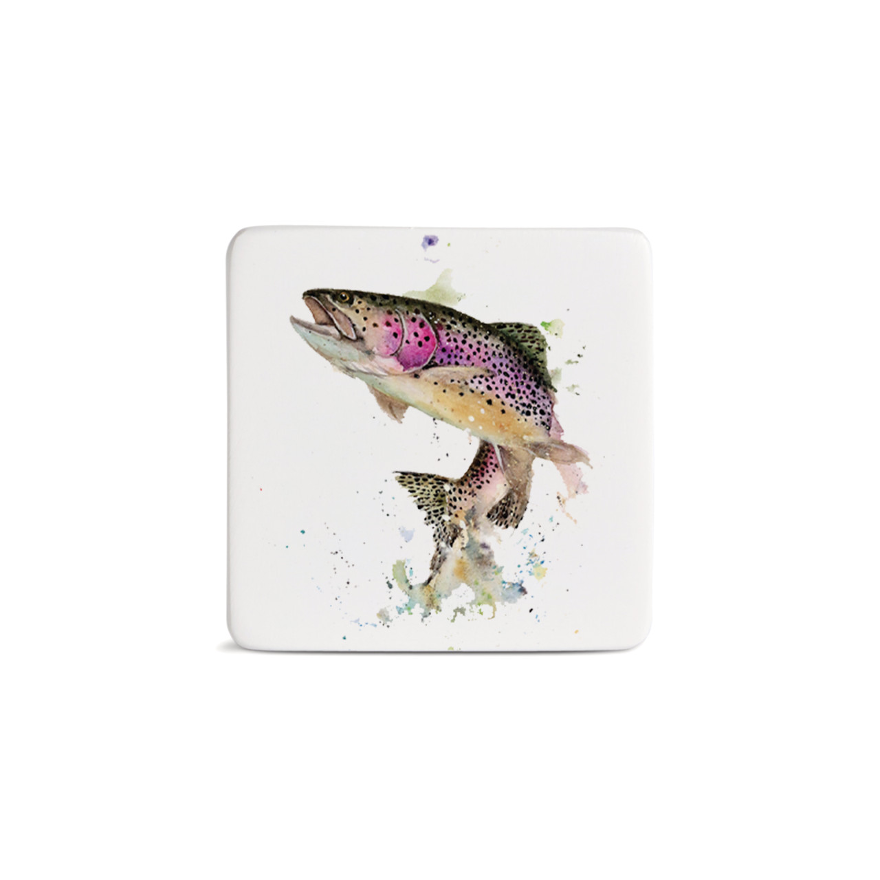 Rainbow Trout Magnet - Bone thumbnail
