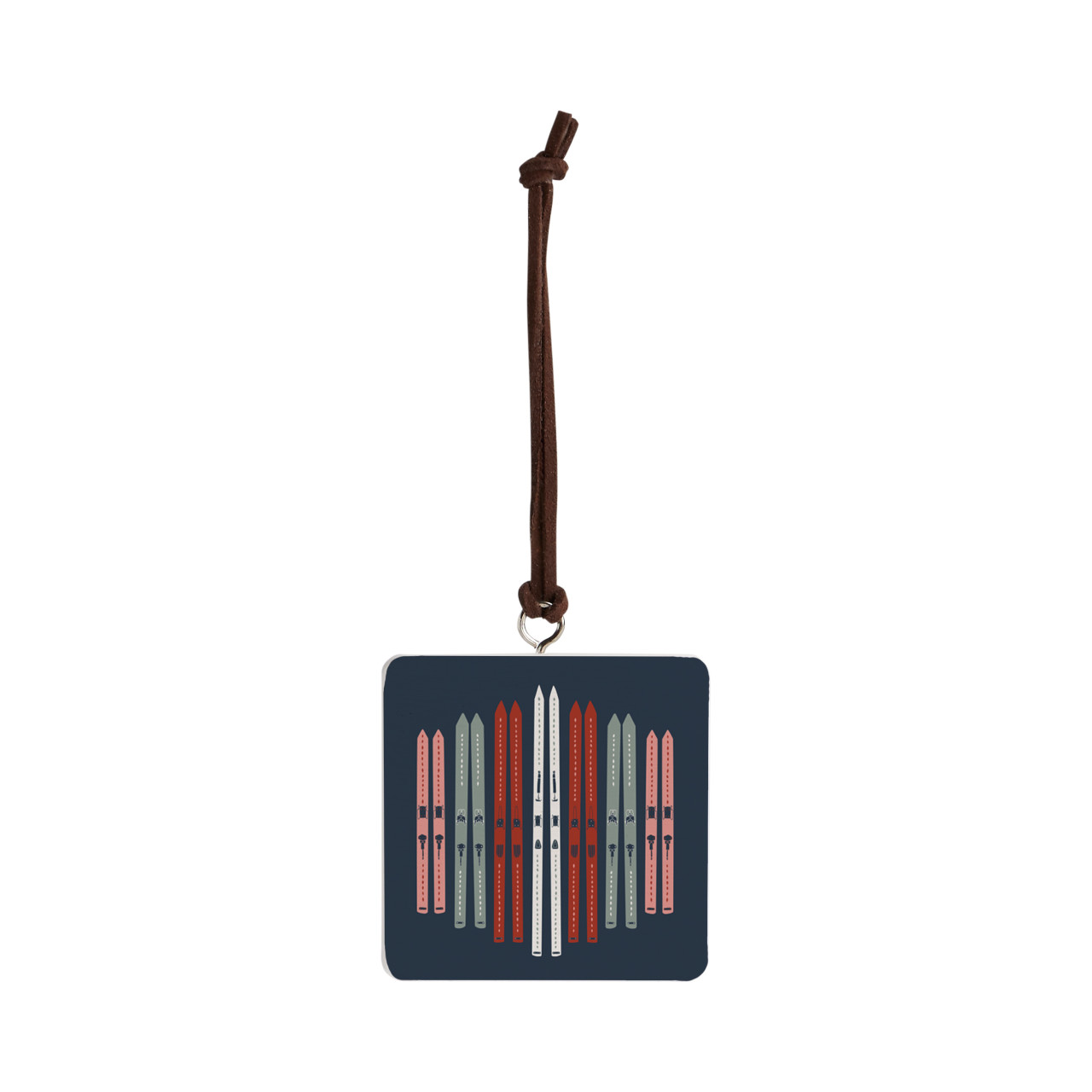 Skis Ornament - Bone thumbnail
