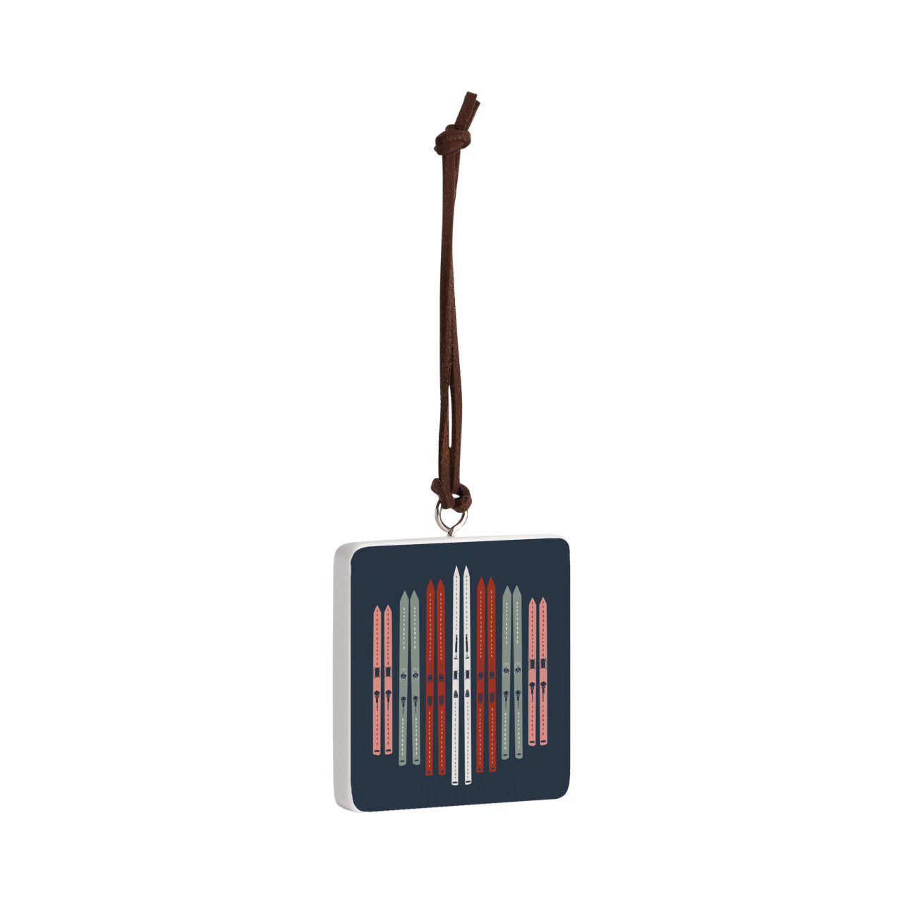 Skis Ornament - Bone thumbnail