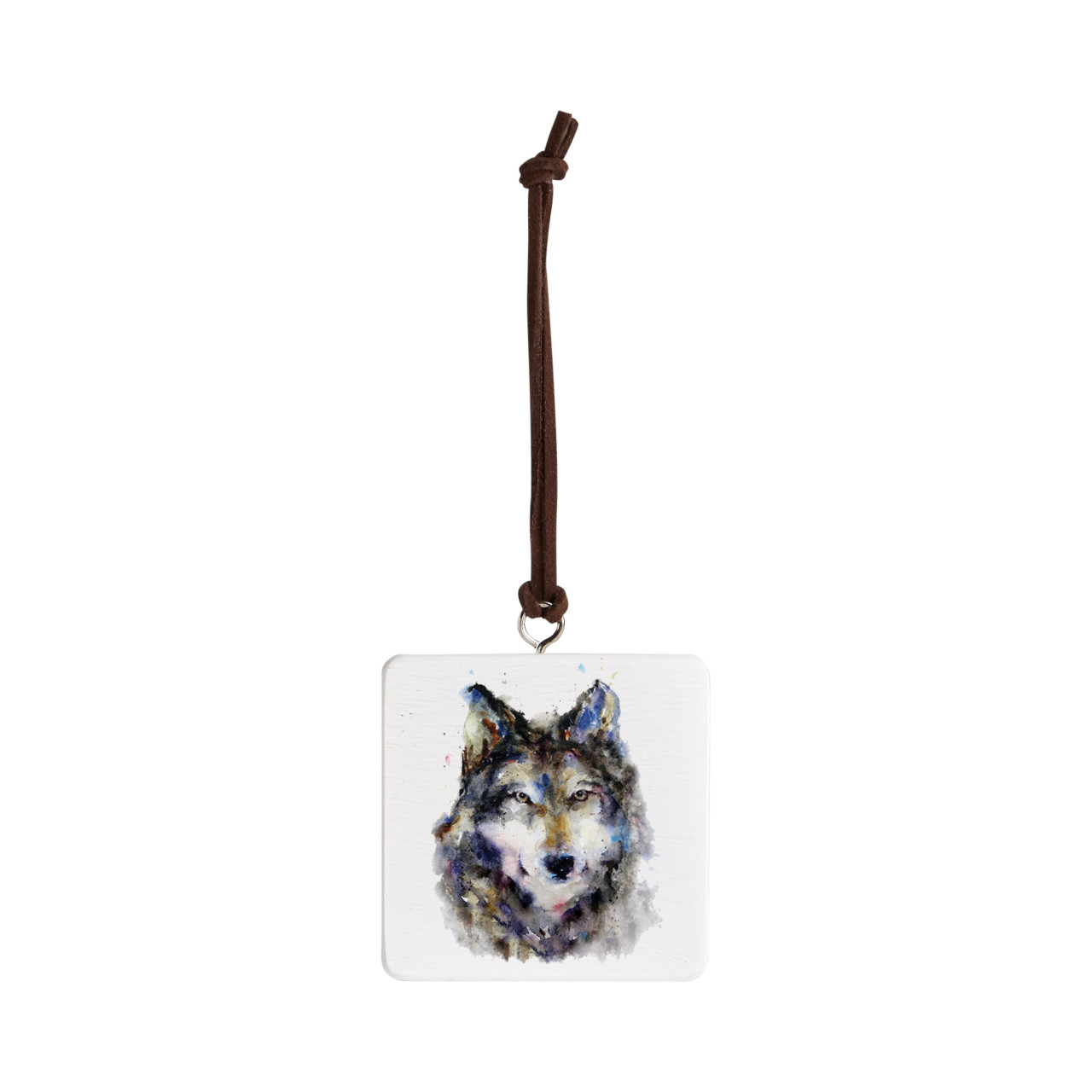 Sentry Wolf Ornament - Bone thumbnail