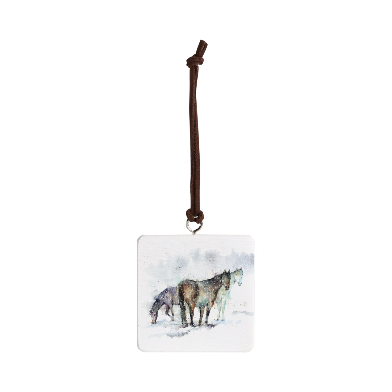 Horse Trio Ornament - Bone thumbnail