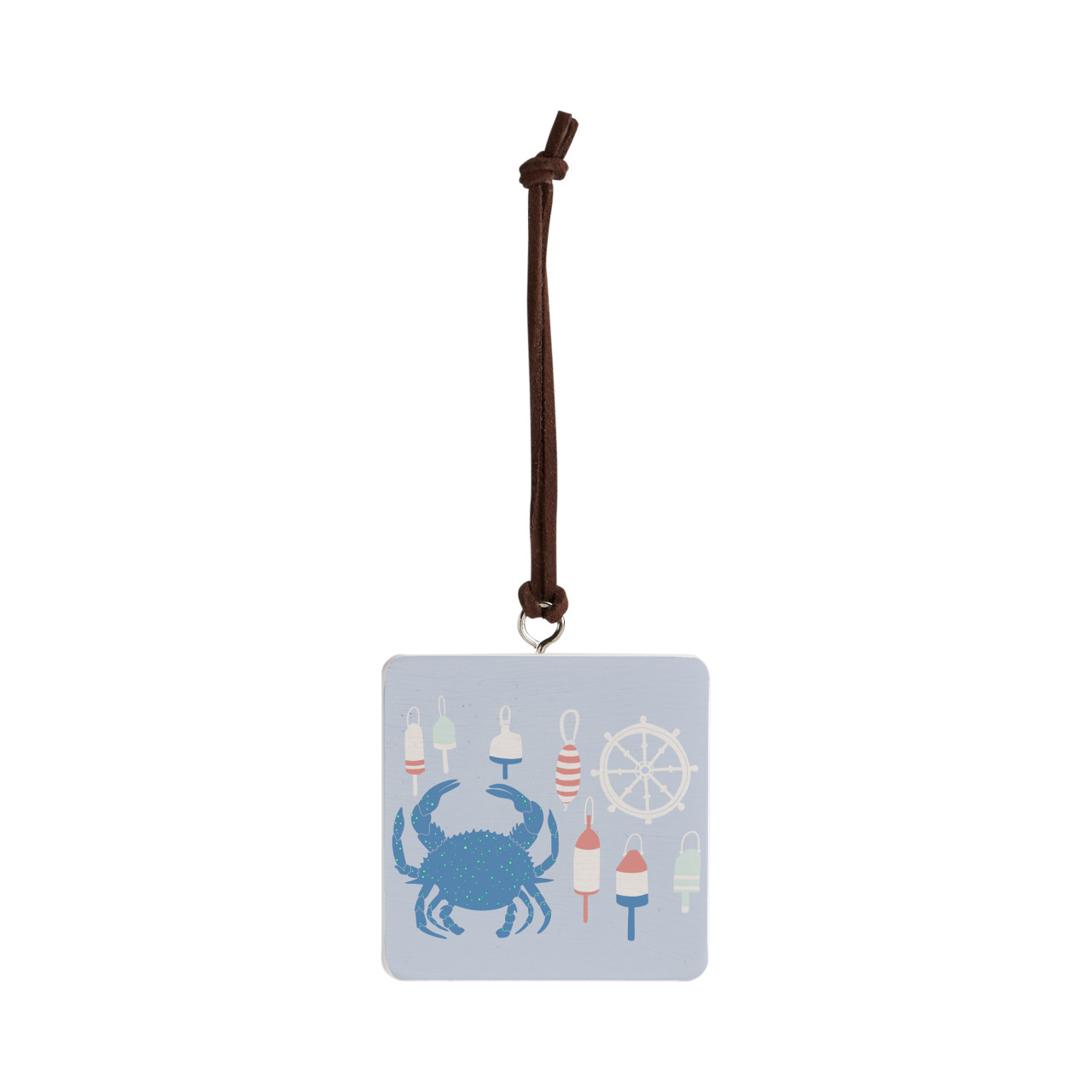 Crabs and Buoys Ornament - Bone thumbnail