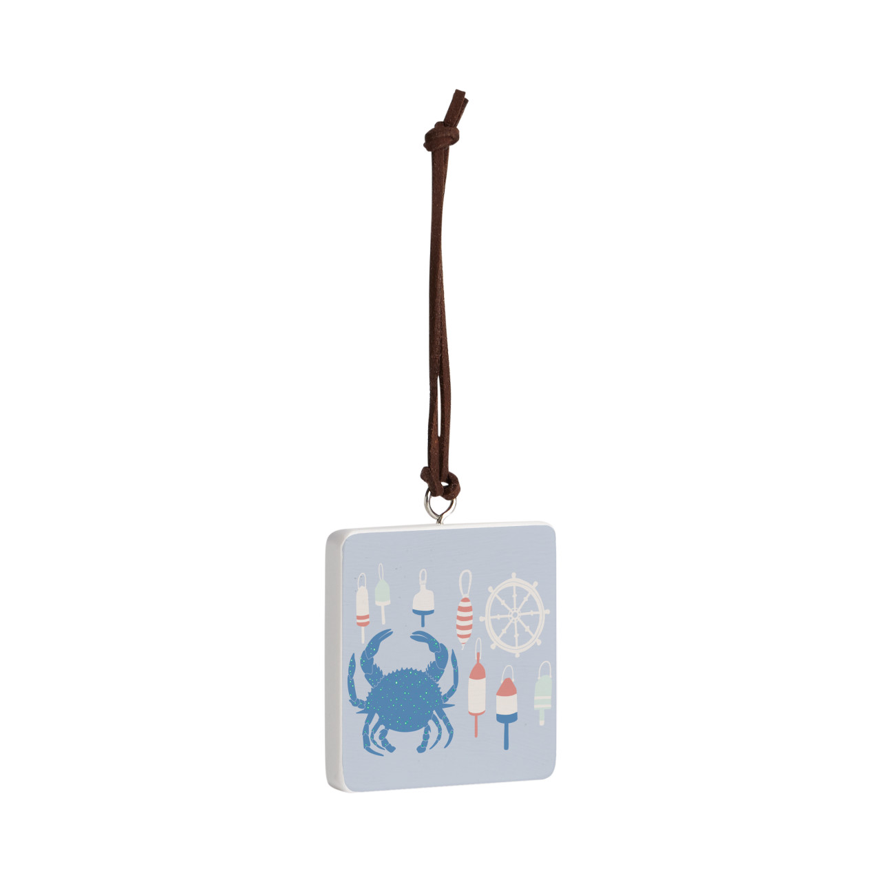 Crabs and Buoys Ornament - Bone thumbnail