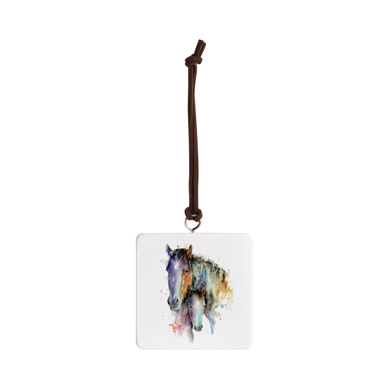 Horse Pair Ornament - Bone thumbnail