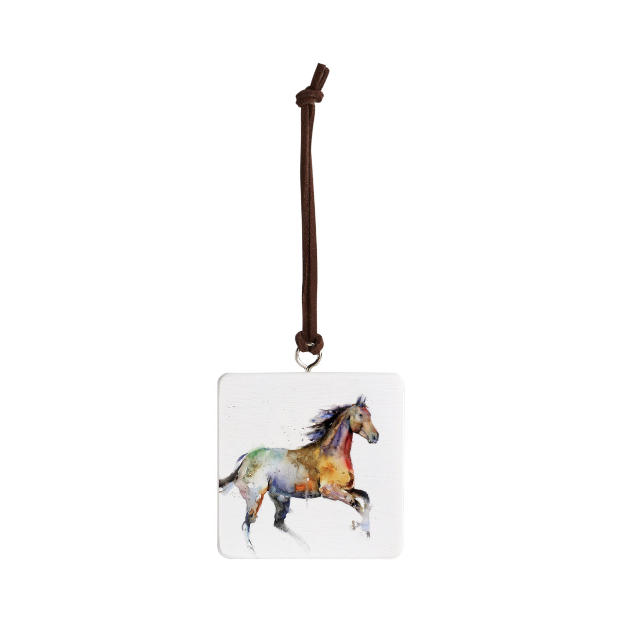 Running Horse Ornament - Bone thumbnail