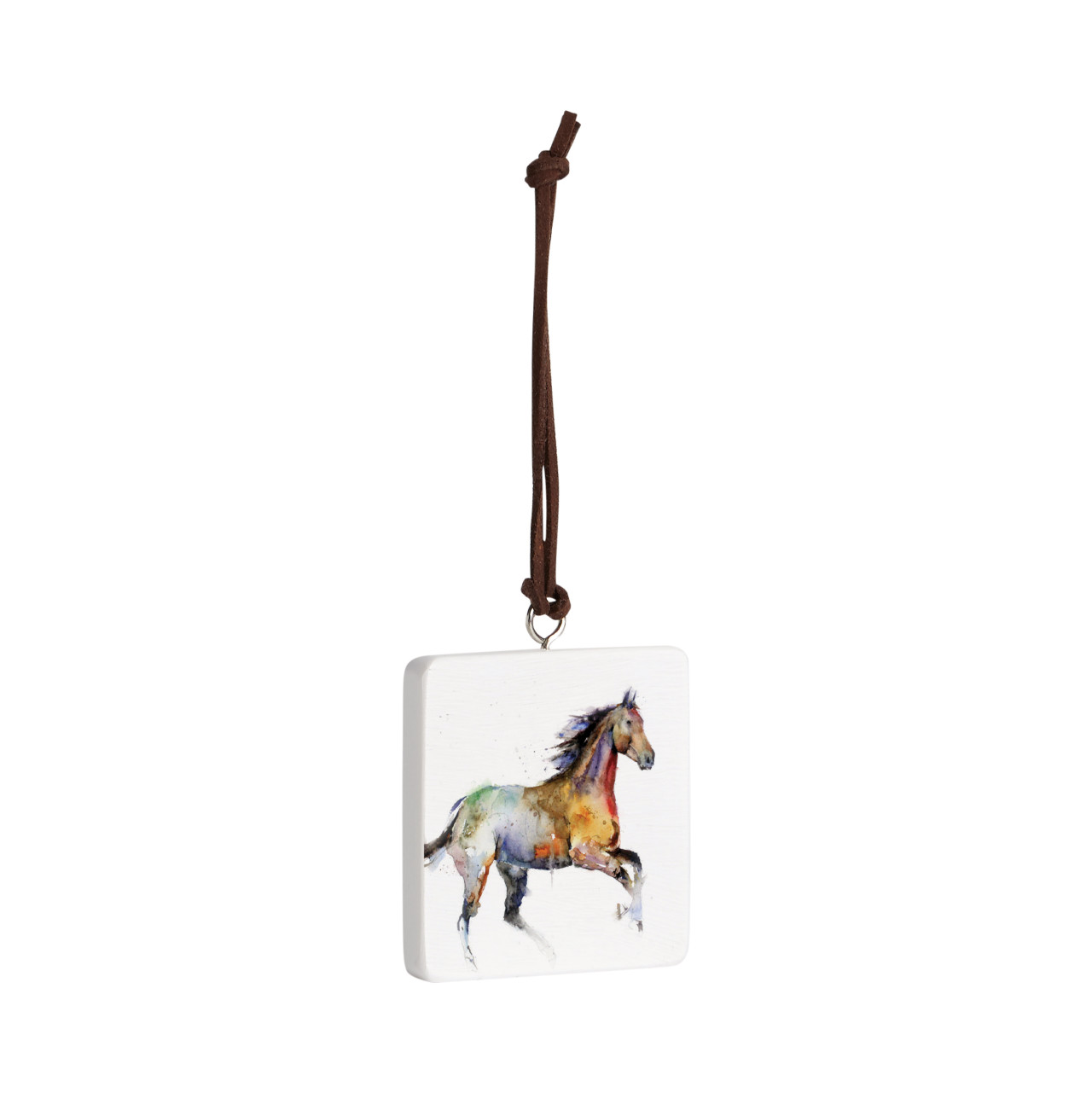 Running Horse Ornament - Bone thumbnail