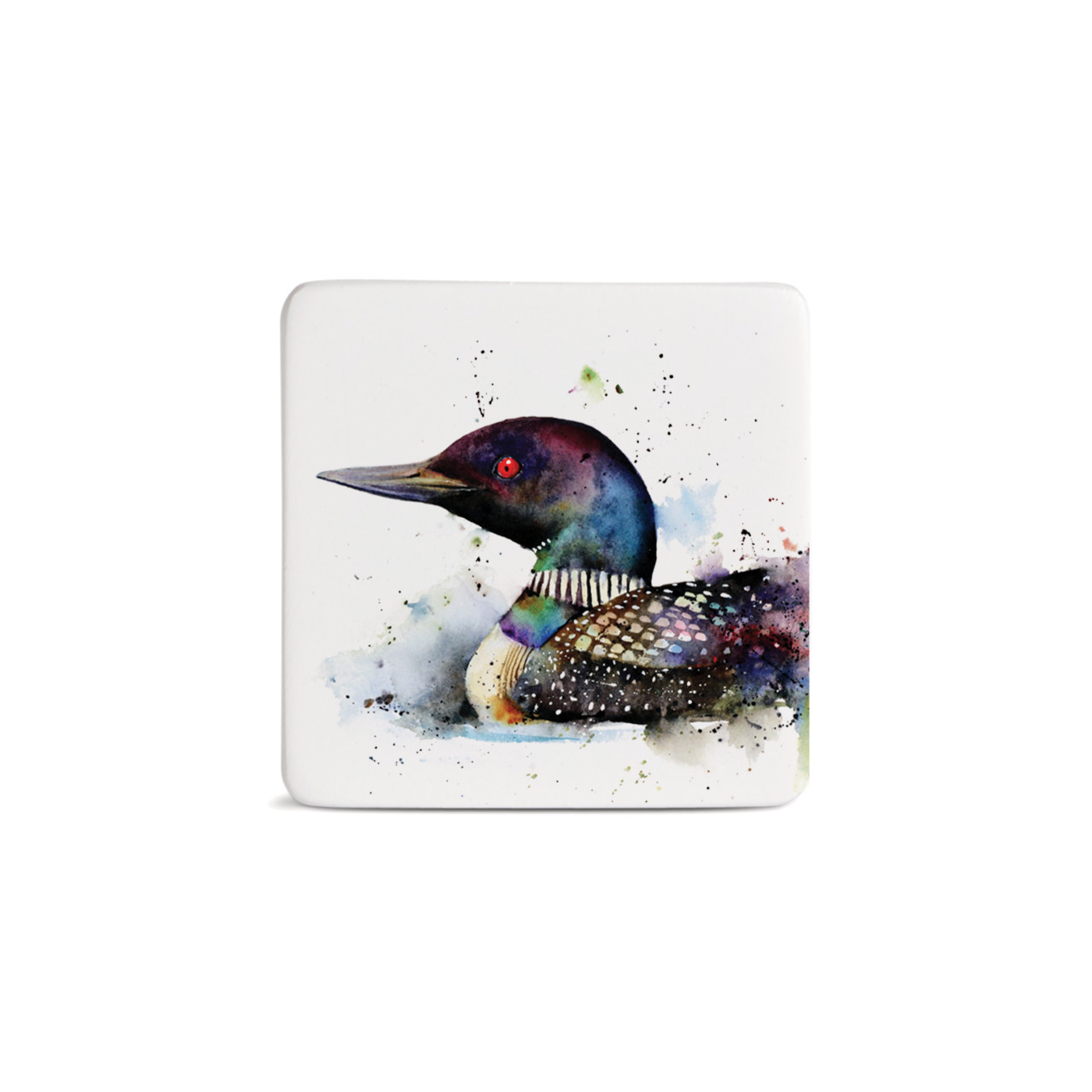 Loon Magnet - Bone thumbnail