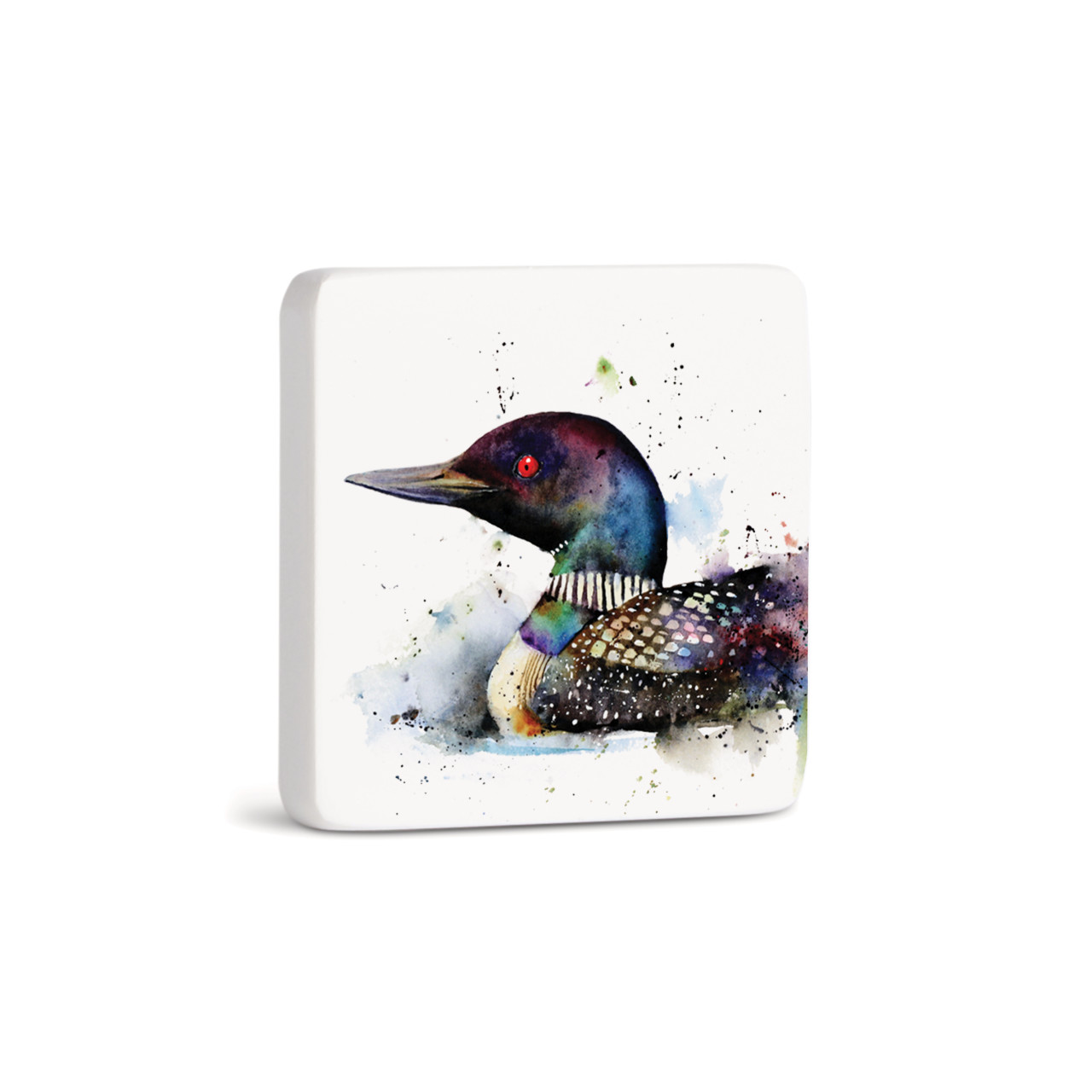 Loon Magnet - Bone thumbnail