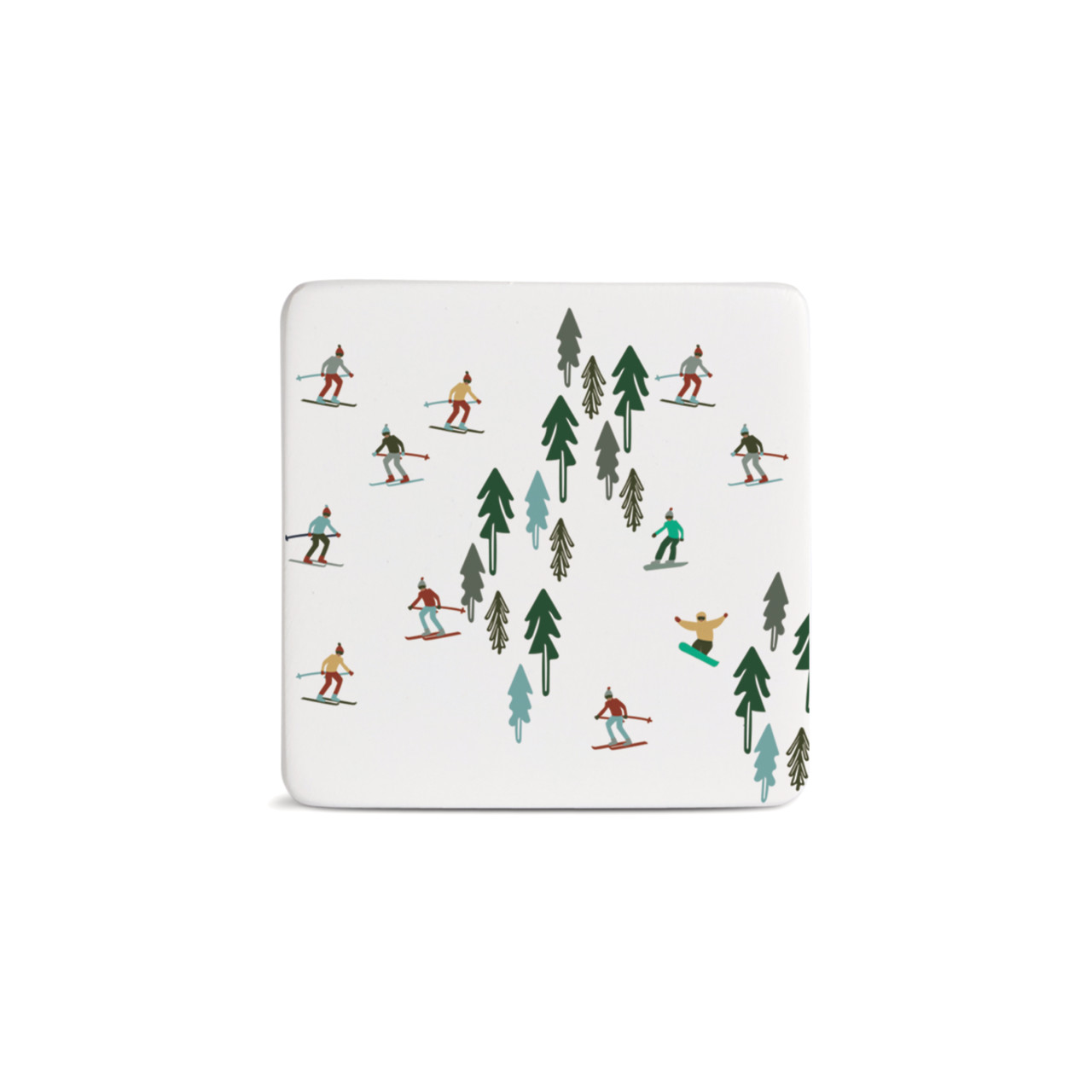 Skiers Magnet - Bone thumbnail