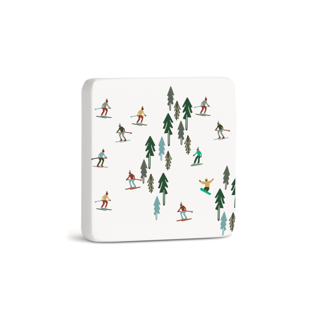 Skiers Magnet - Bone thumbnail