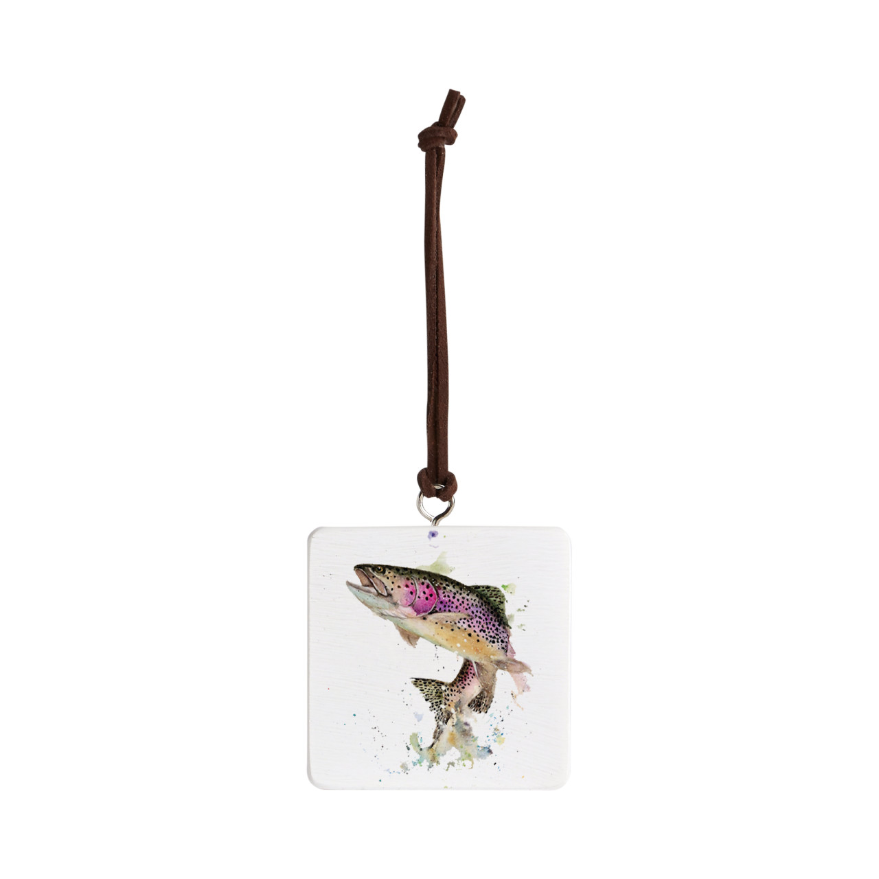 Rainbow Trout Ornament - Bone thumbnail
