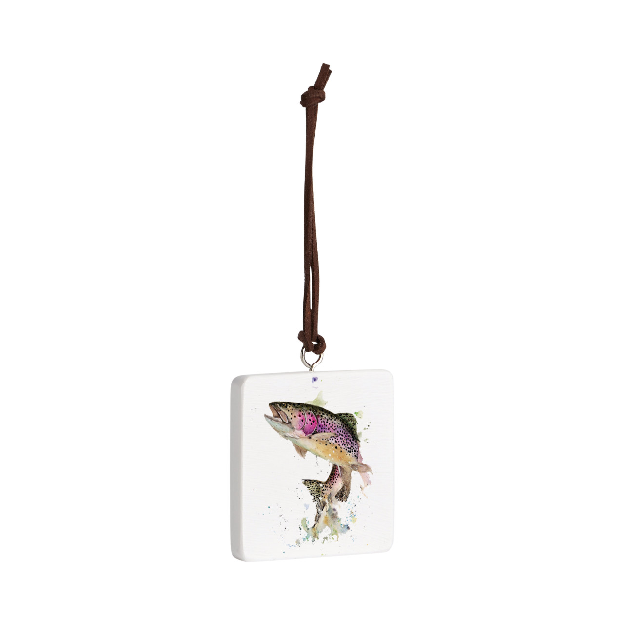 Rainbow Trout Ornament - Bone thumbnail