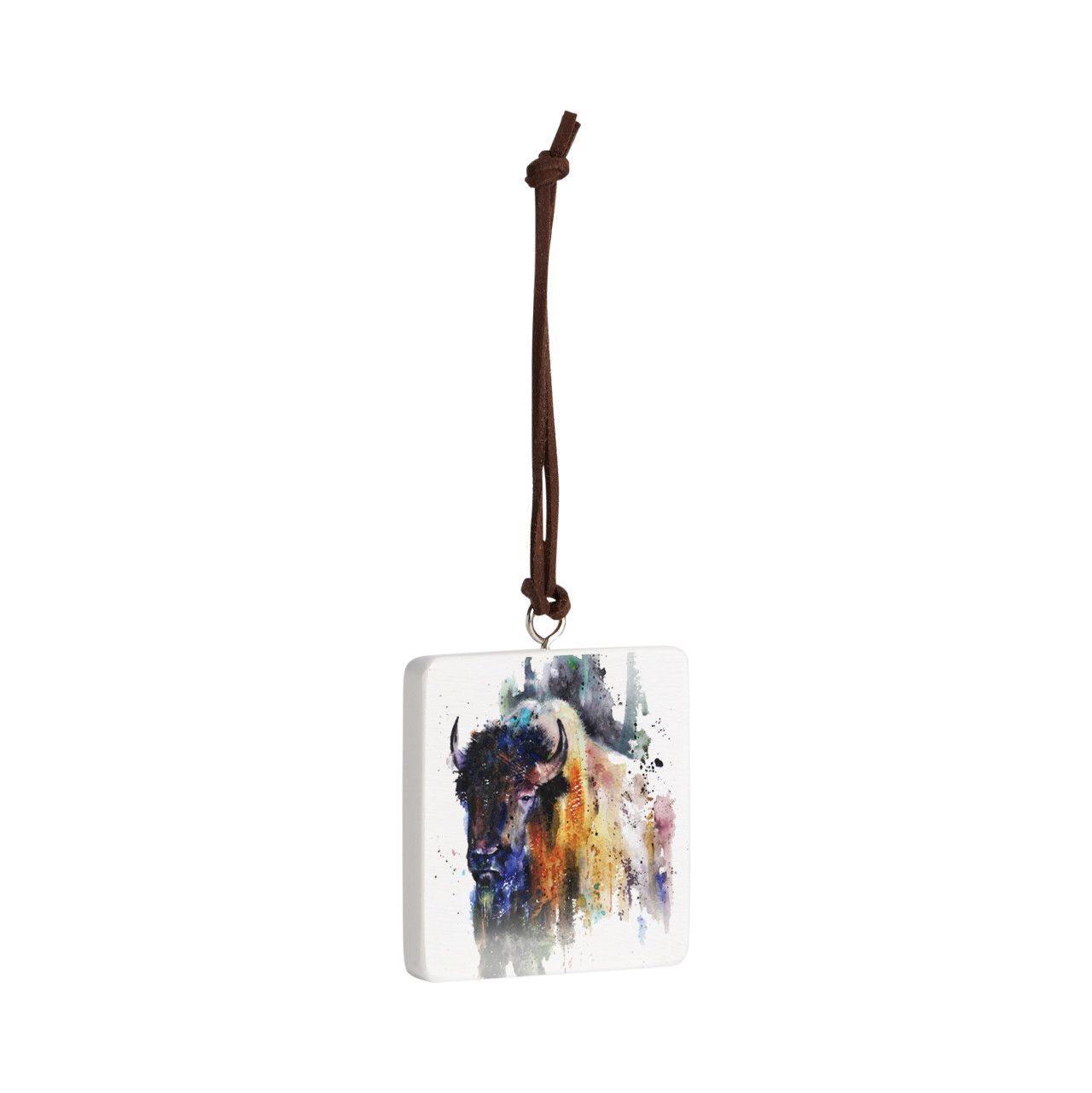 Buffalo Ornament - Bone thumbnail