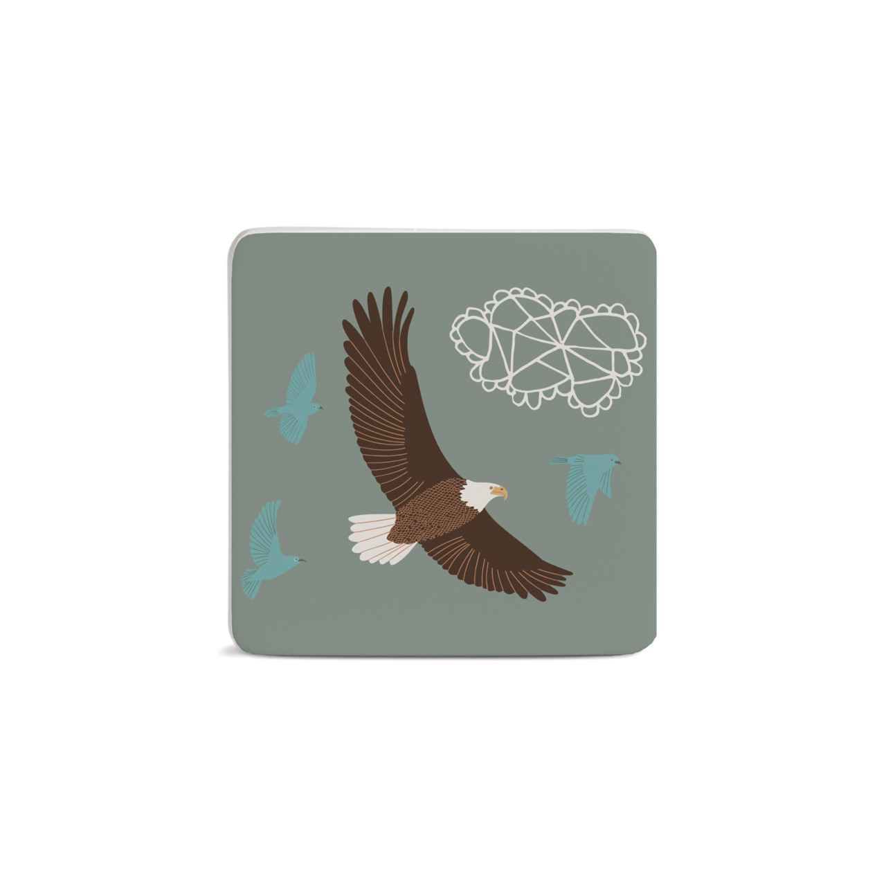 Birds Magnet - Bone thumbnail