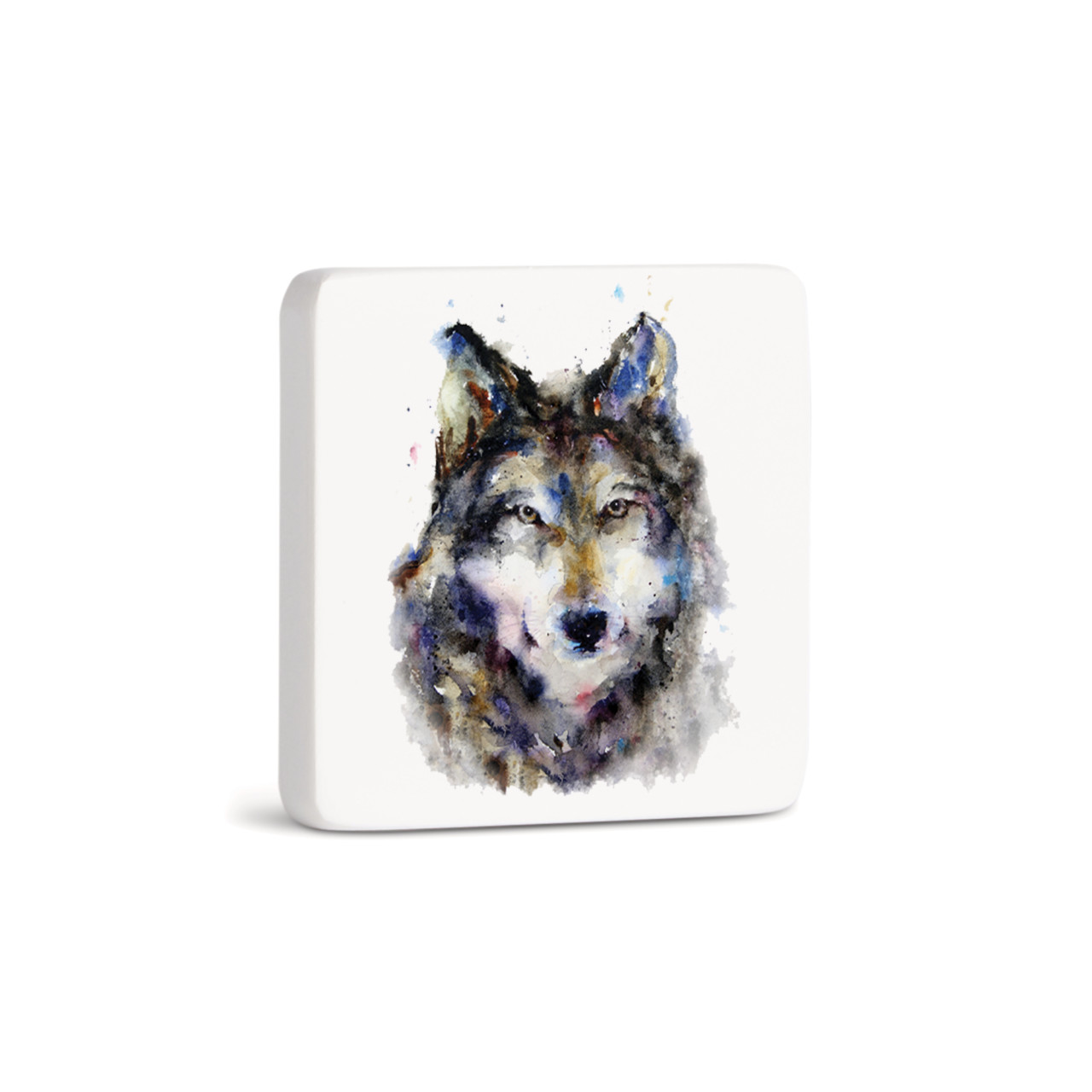 Sentry Wolf Magnet - Bone thumbnail