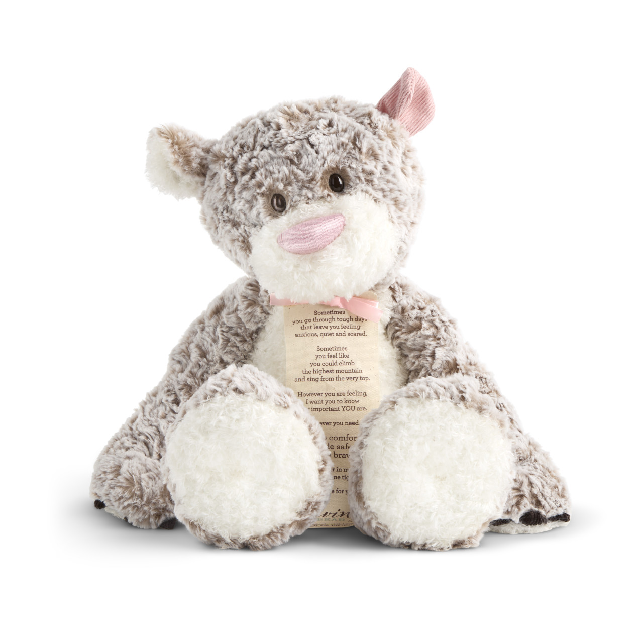 Pink Giving Bear 12in thumbnail