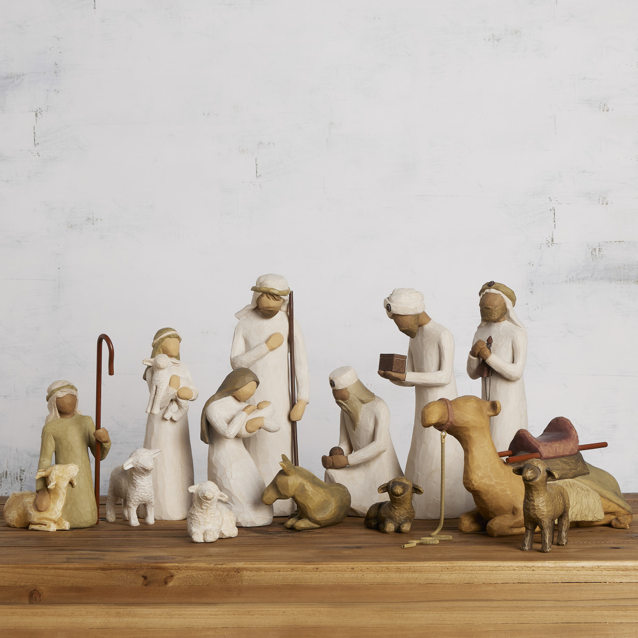 Nativity Starter Figures plus The Three Wisemen and Camel, 13-piece Set thumbnail