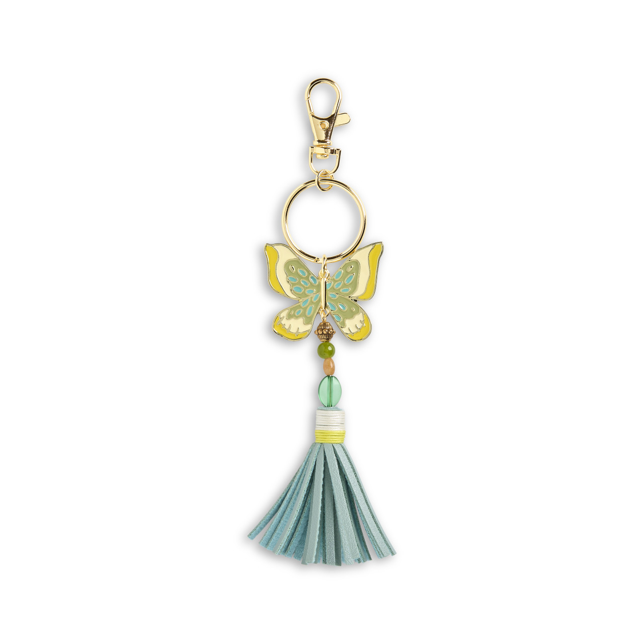 Butterfly Green Bag Charm - 43 x 35mm thumbnail