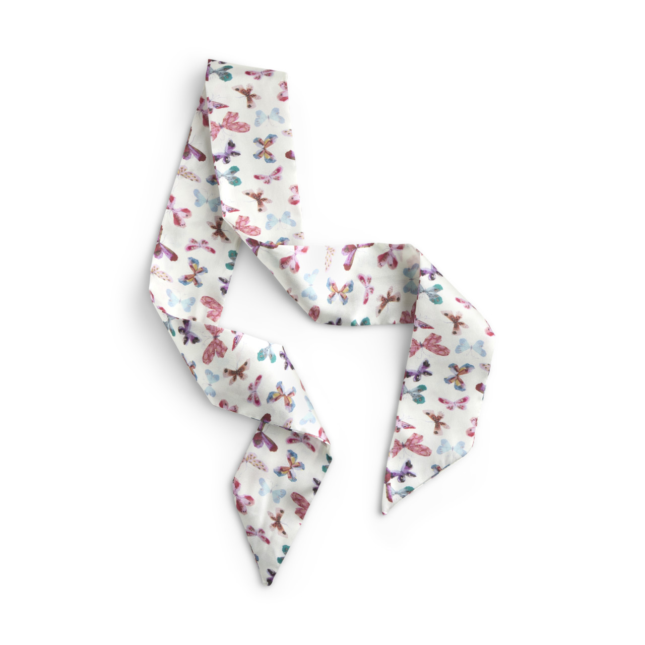 Butterfly Skinny Tie Bag Scarf - 5x95cm thumbnail