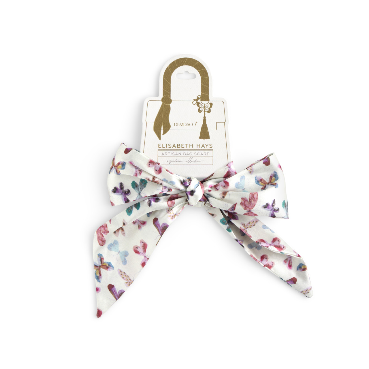 Butterfly Skinny Tie Bag Scarf - 5x95cm thumbnail
