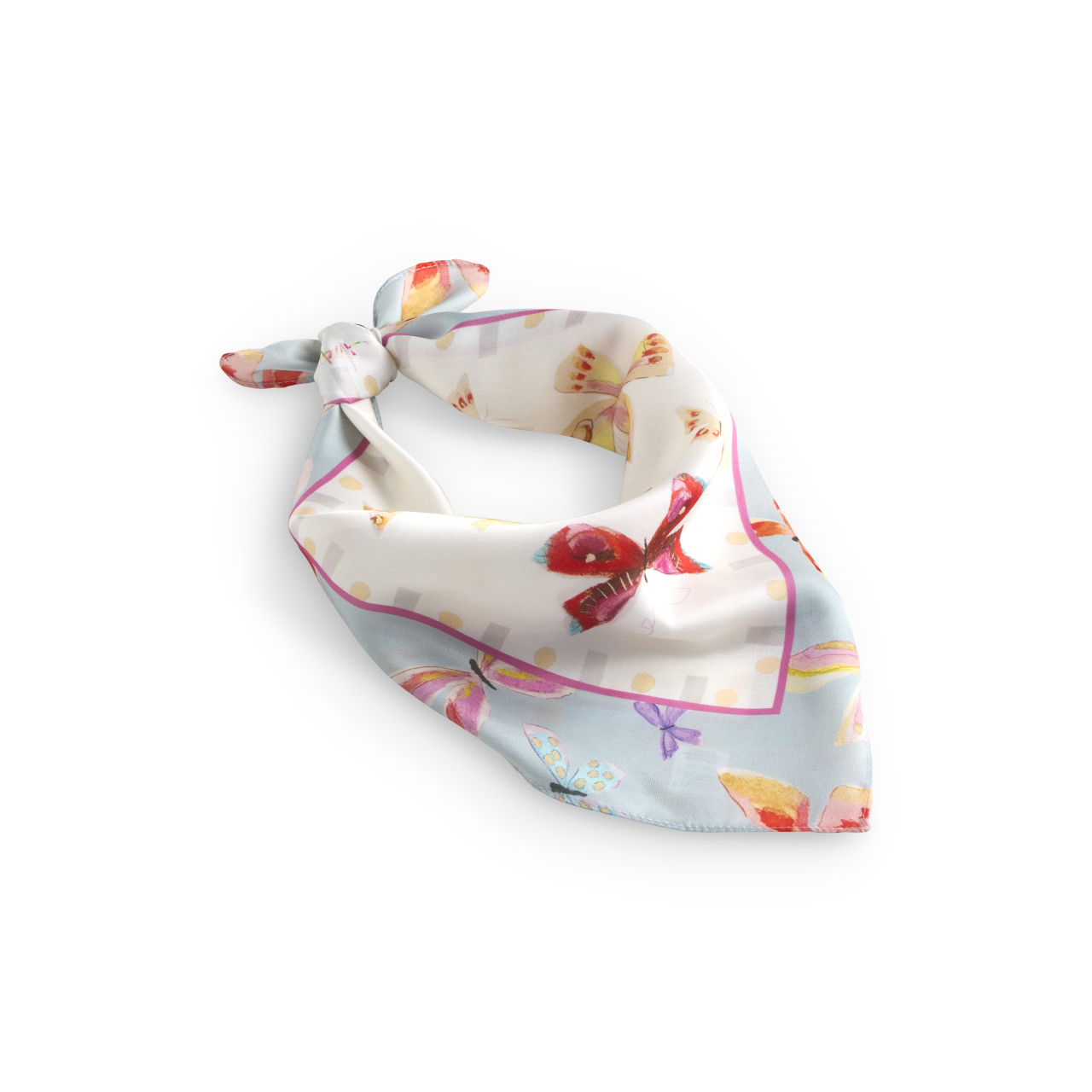 Green Butterfly Bandana Scarf - 26x26in thumbnail