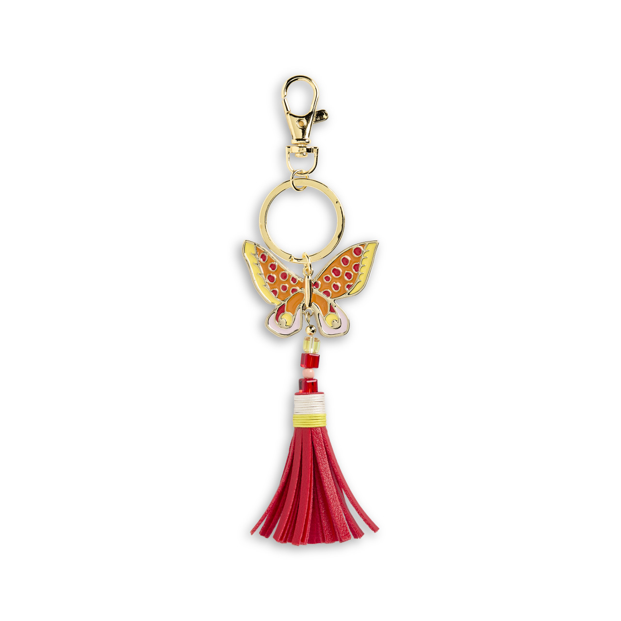 Butterfly Orange Bag Charm - 49 x 35mm thumbnail