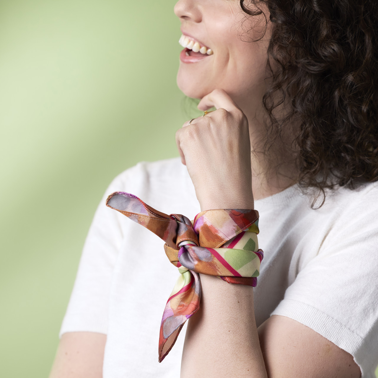 Blush Pink Beaded Prayer Earrings - 1.25in thumbnail