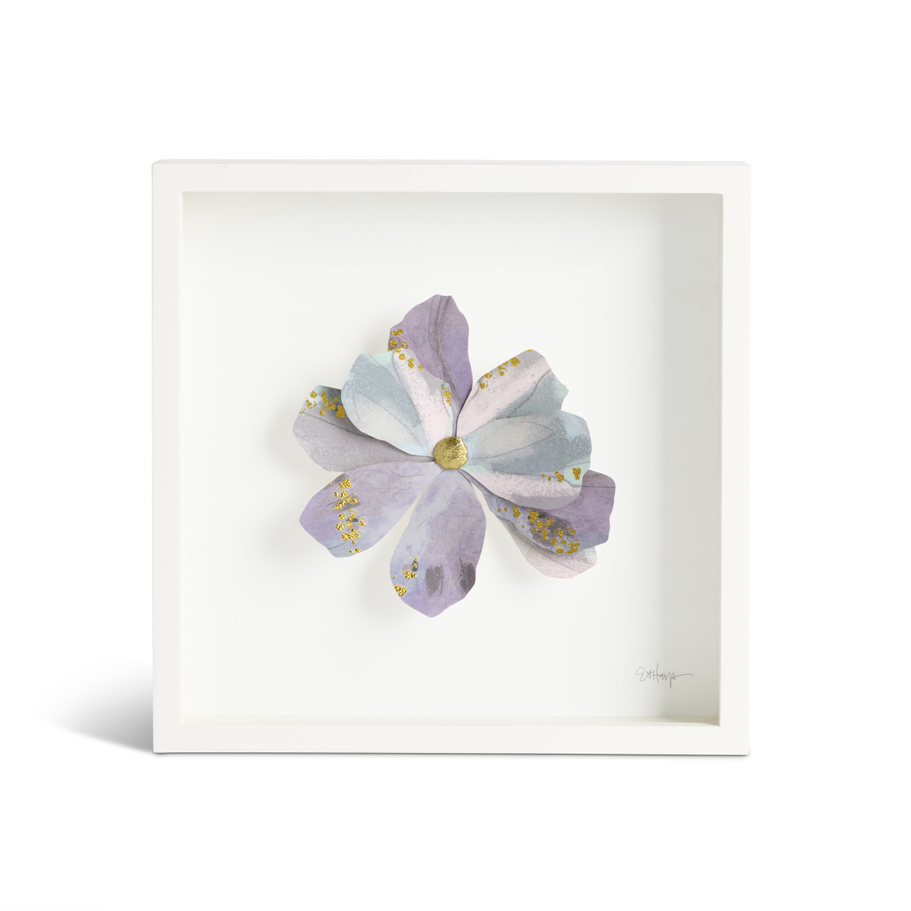 Purple Flower Wall Art - 10in thumbnail