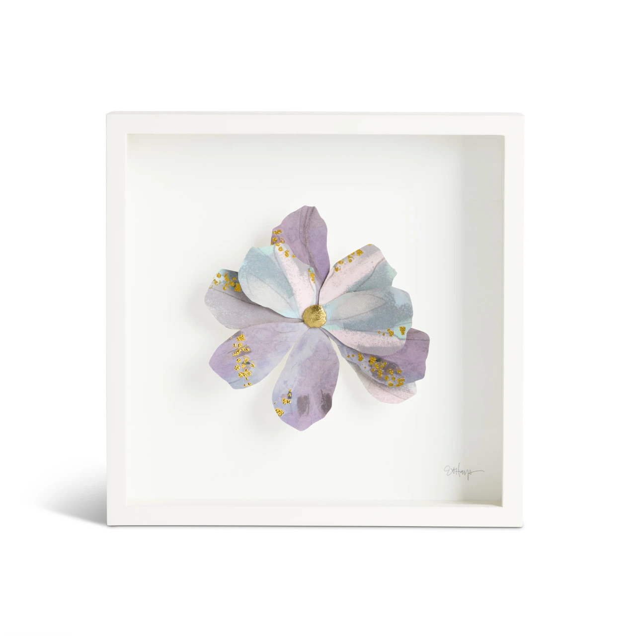 Purple Flower Wall Art - 10in thumbnail