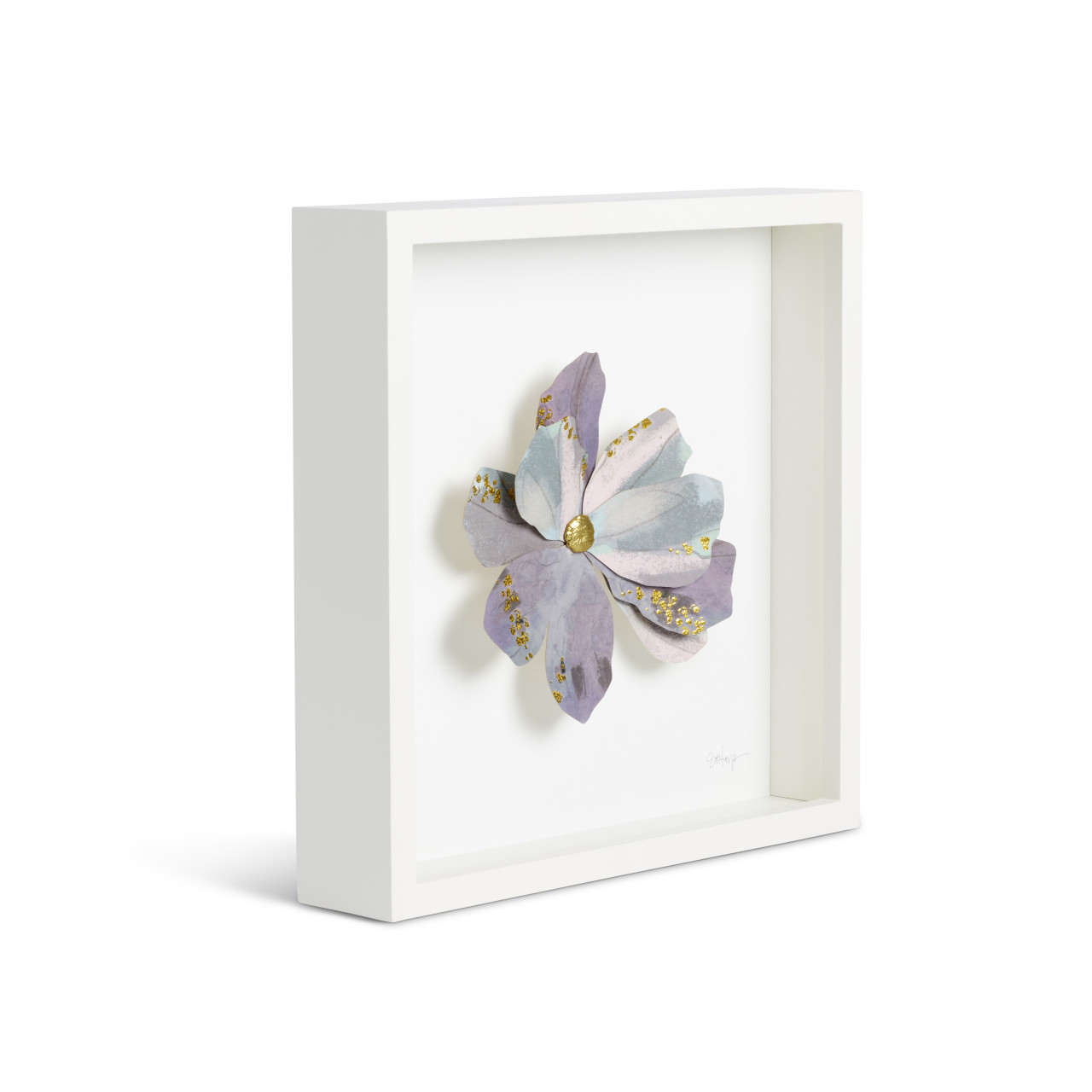 Purple Flower Wall Art - 10in thumbnail