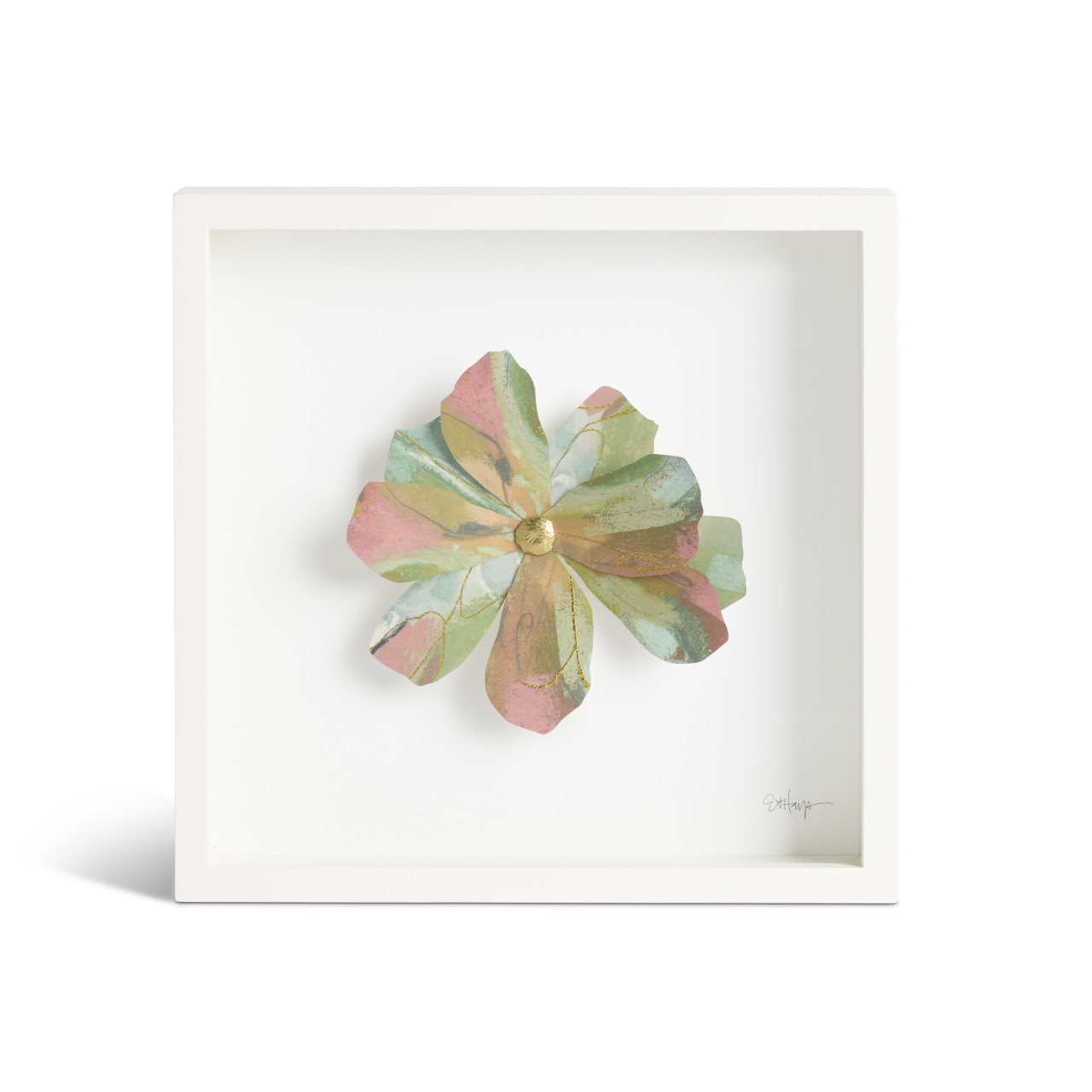 Multi Flower Wall Art - 10in thumbnail