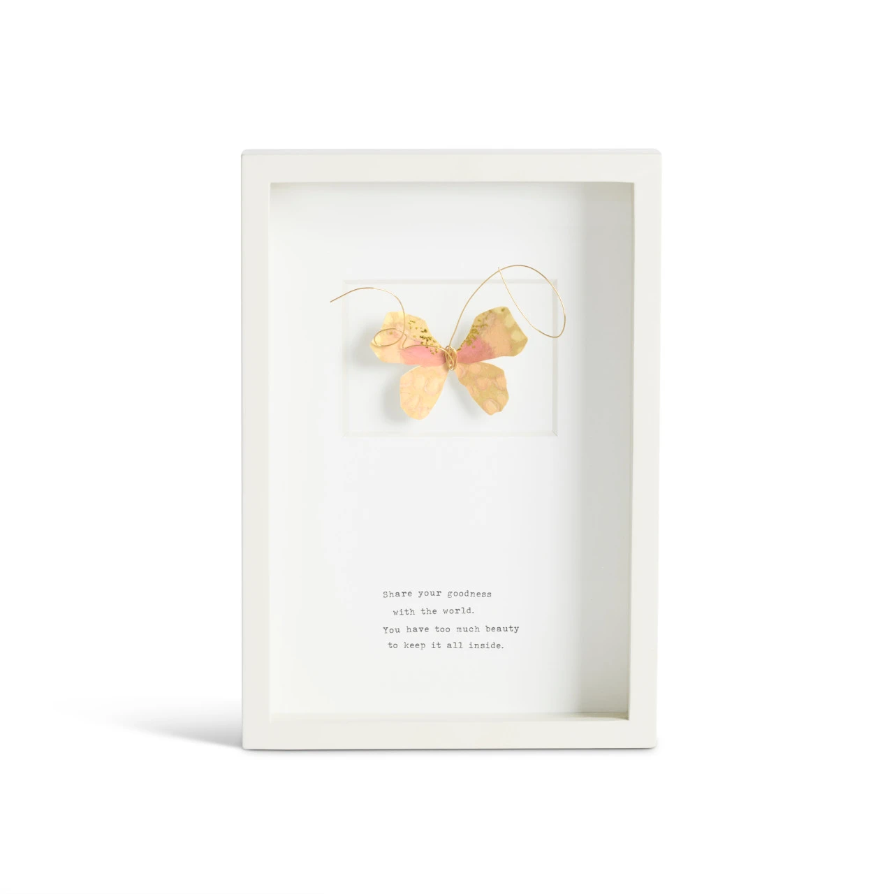 Generous Soul Butterfly Quote Wall Art - 10x7in thumbnail