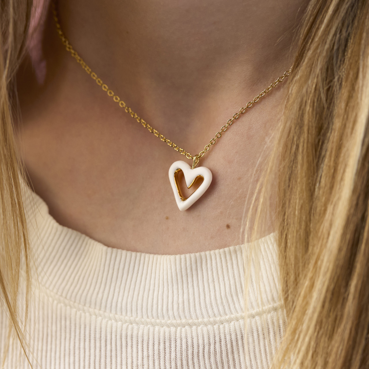 You Belong Necklace + Trinket Dish - Necklace 16in(+2in Extender) Dish 3.75in thumbnail