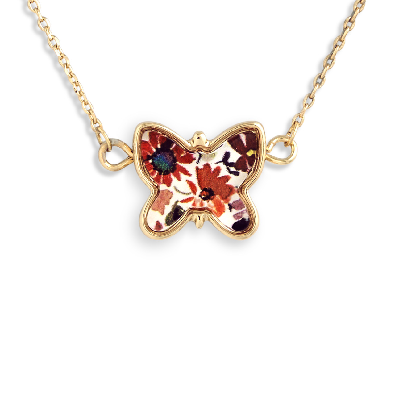 Love Always Artful Butterfly Necklace -16in(+2in extender) thumbnail