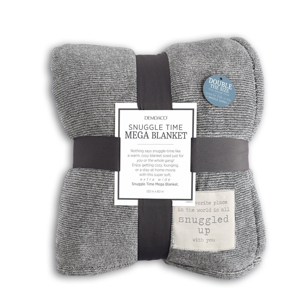 Snuggled With You Gray Mega Blanket - 60x120in thumbnail