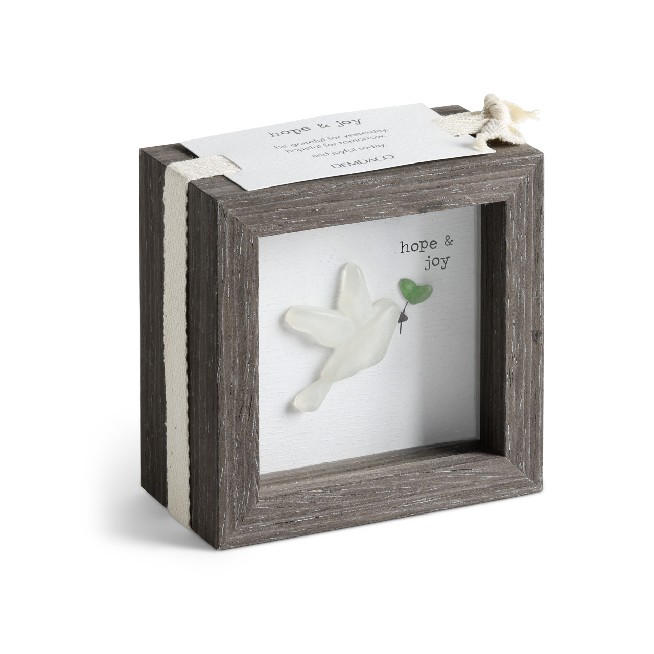 Hope & Joy Dove Shadow Box - 4in thumbnail