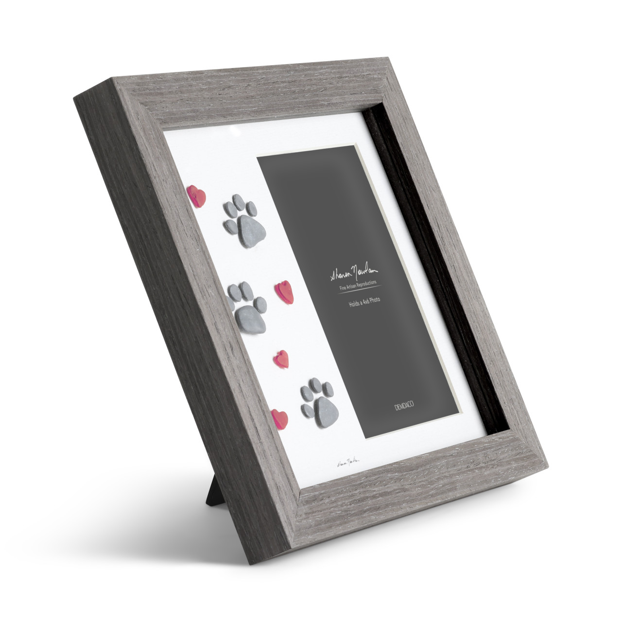 Paw Prints Gray Frame - 4x6in thumbnail
