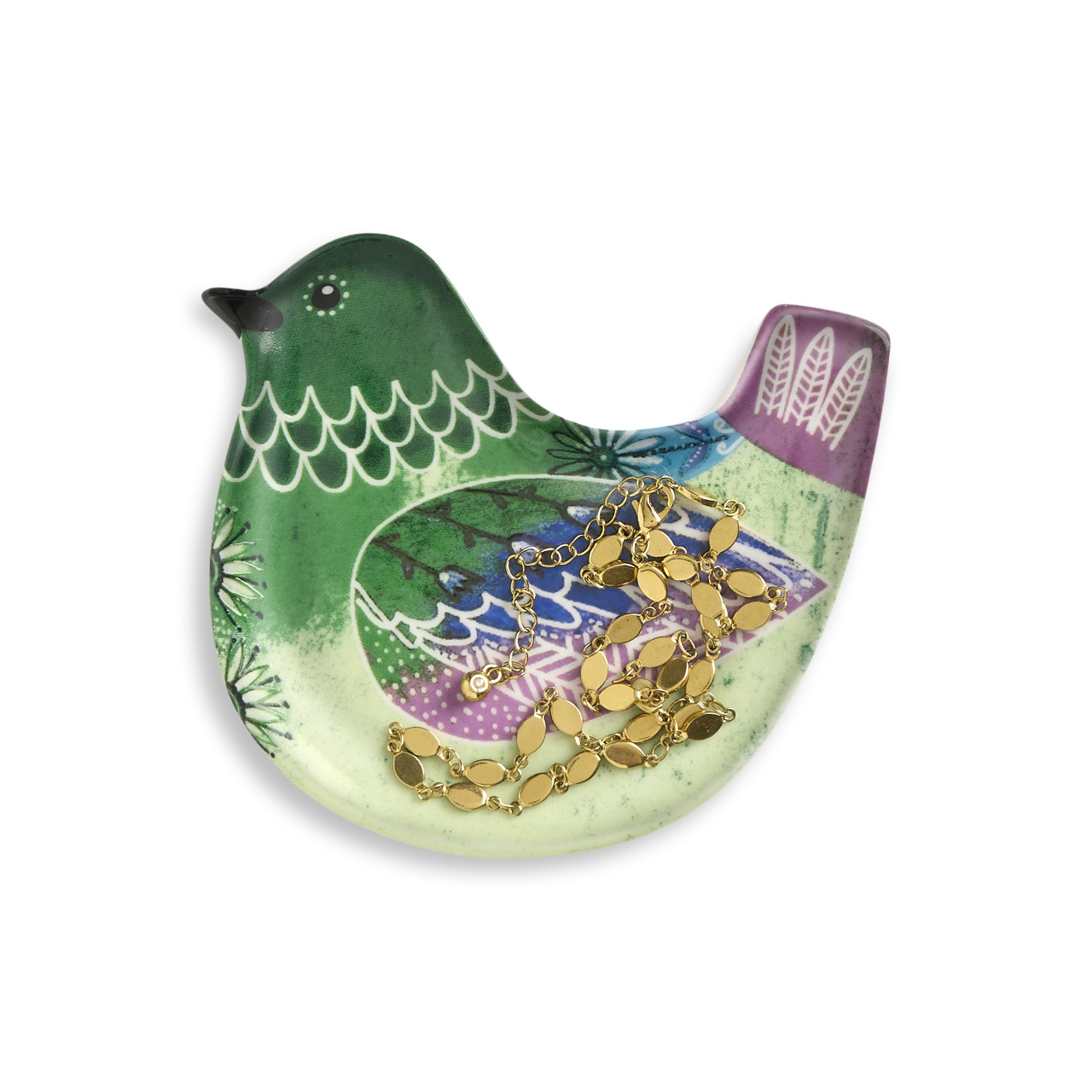 Hummingbird Bird Song Trinket Dish - 4in thumbnail